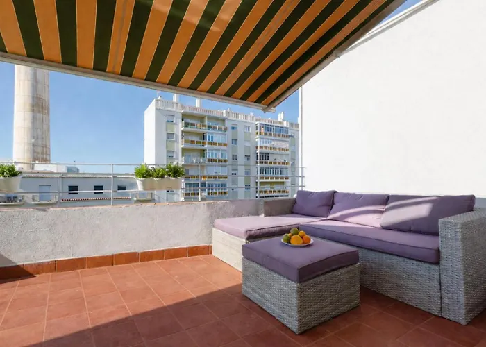 公寓 Atico La Joyita Free Parking By Cadiz4rentals